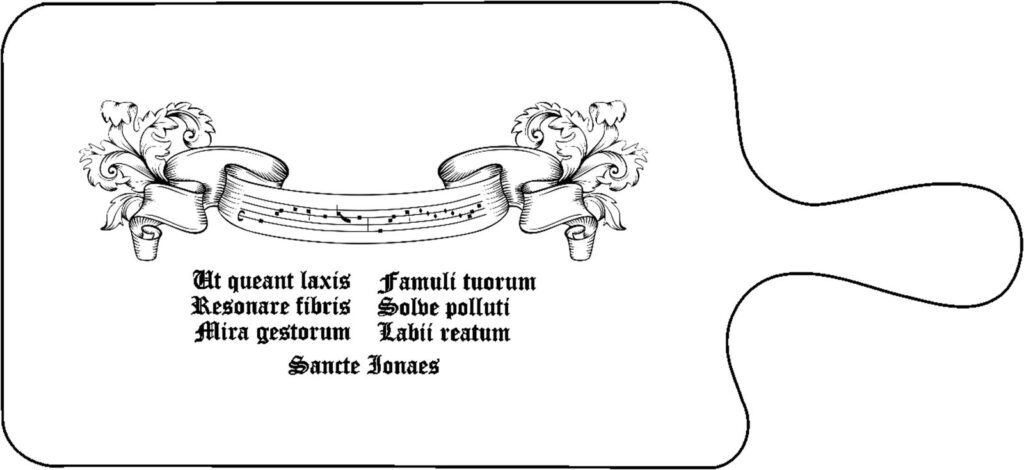 Petite planche à découper "musique ancienne" (sur commande)