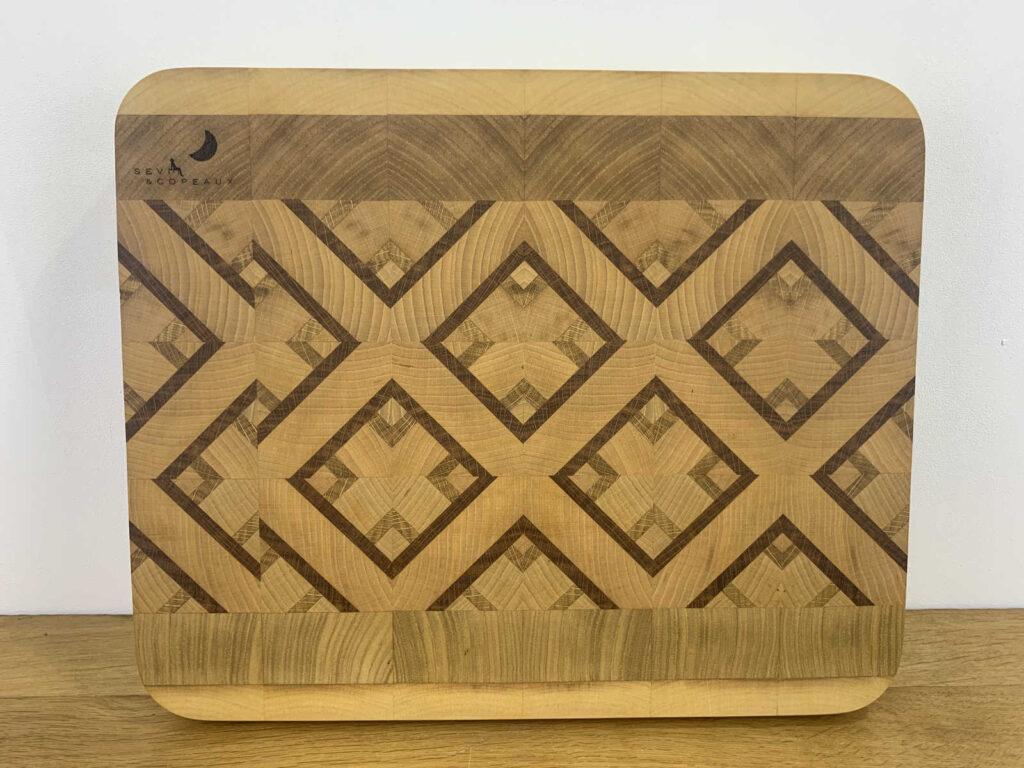 Planche à découper en bois de bout 40,5x33,5cm