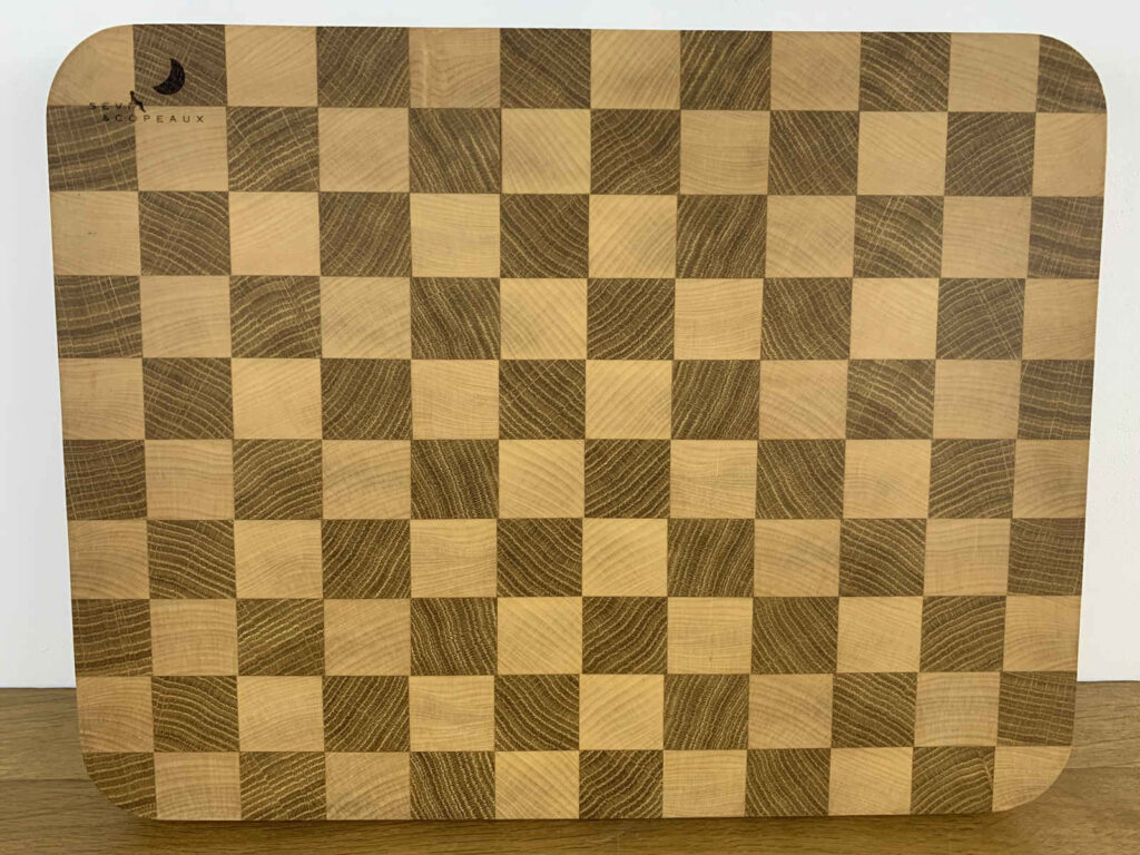 Planche à découper en bois de bout 46,5x36cm