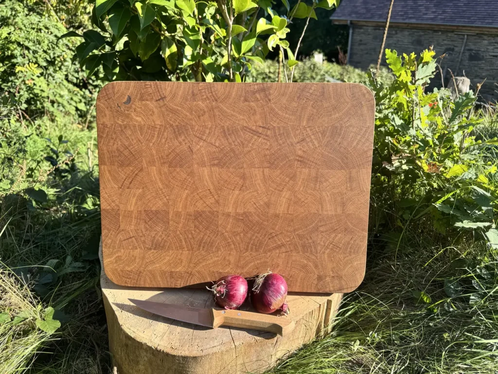 Planche à découper en bois de bout 44,8x34,5x3.5cm