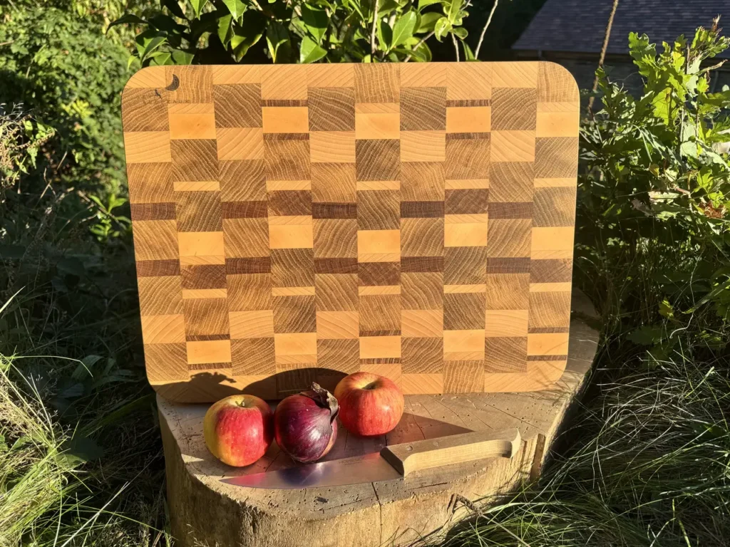 Planche à découper en bois de bout 44,4x33,7x3.8cm