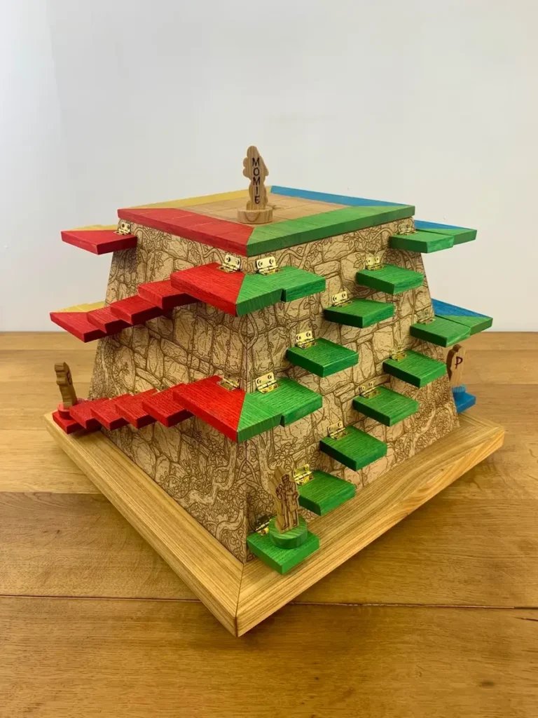 satisfaction client plateau tournant pyramide jeu bois massif seve et copeaux