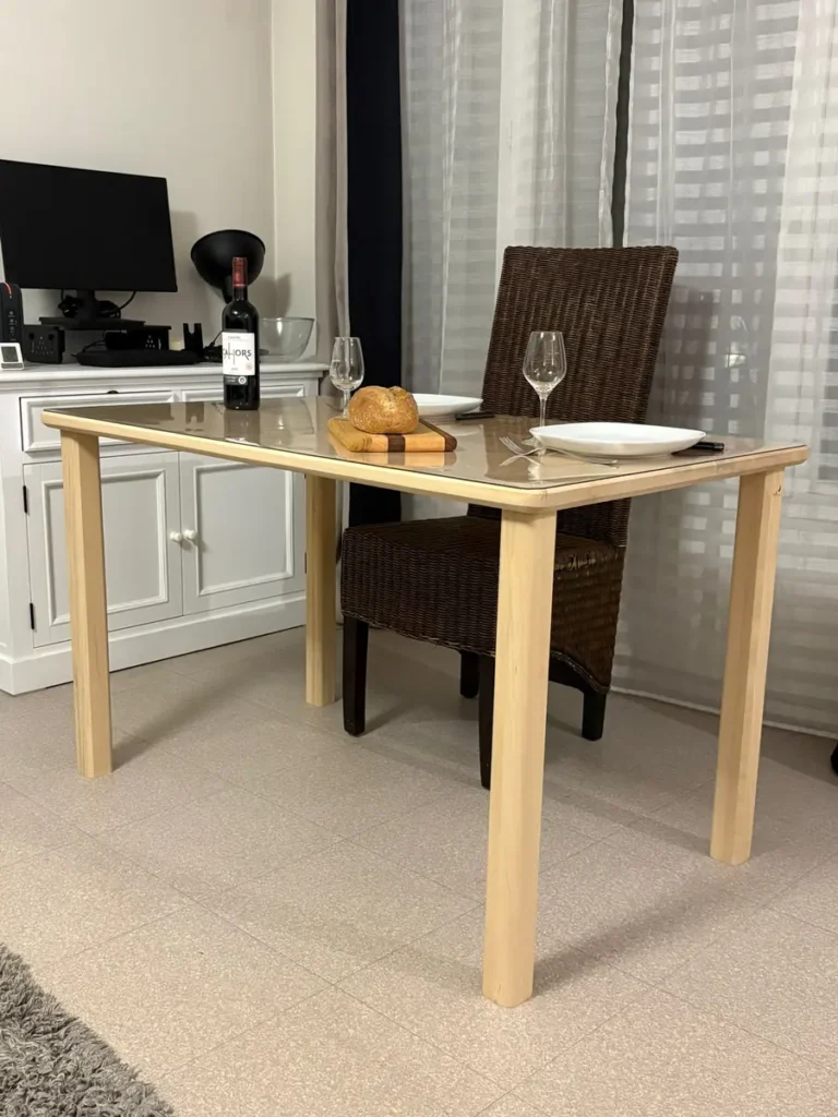 satisfaction client table sur mesure vue3 seve et copeaux