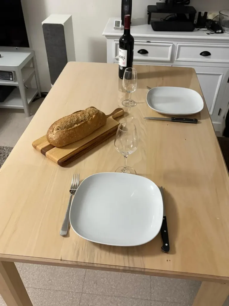 satisfaction client table sur mesure vue4 seve et copeaux