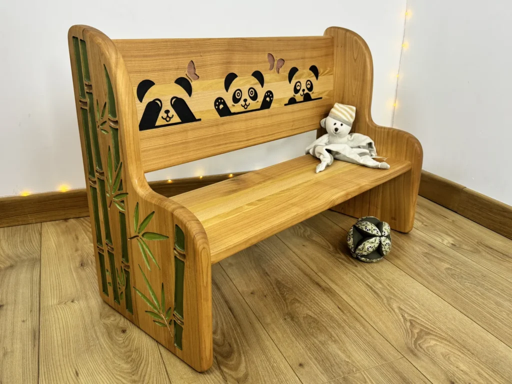 Banc pour enfant "Tendresse" - pièce unique n°1