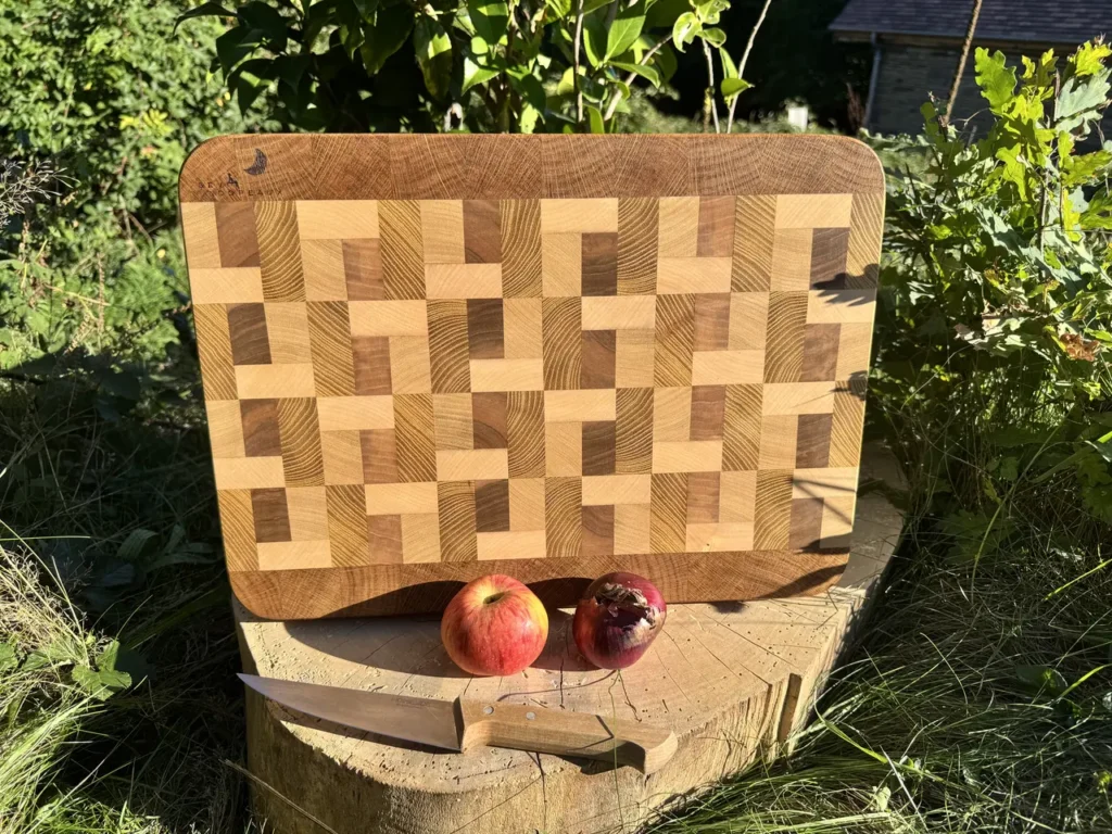 Planche à découper en bois de bout 43,5x31,8x5cm