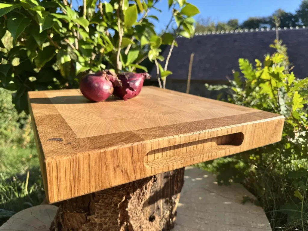 Planche à découper en bois de bout 40,7x33,1x4,2cm
