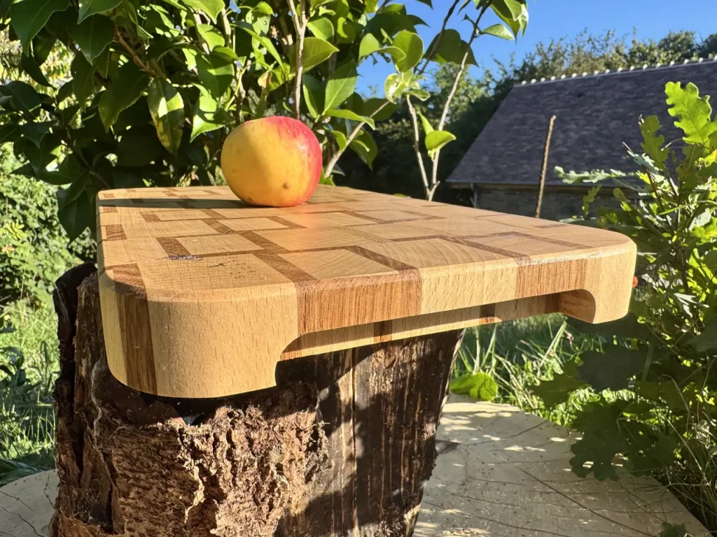 Planche à découper en bois de bout 38,9x22,1x3,1cm