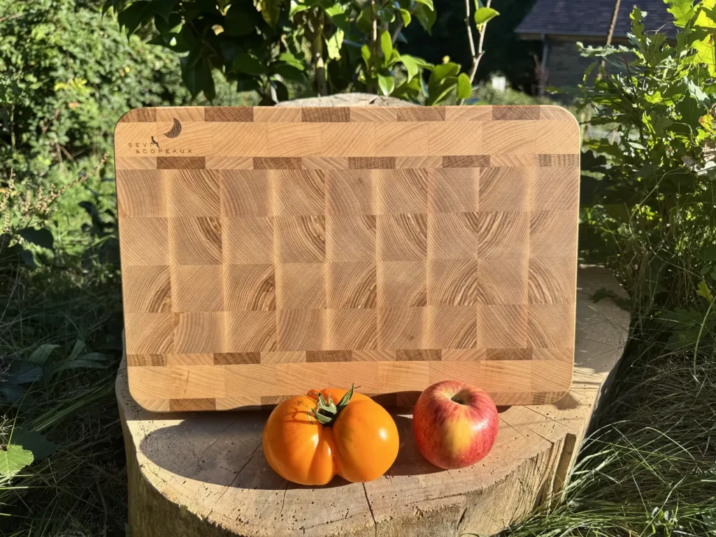 Planche à découper en bois de bout 36,7x24,4x4,7cm